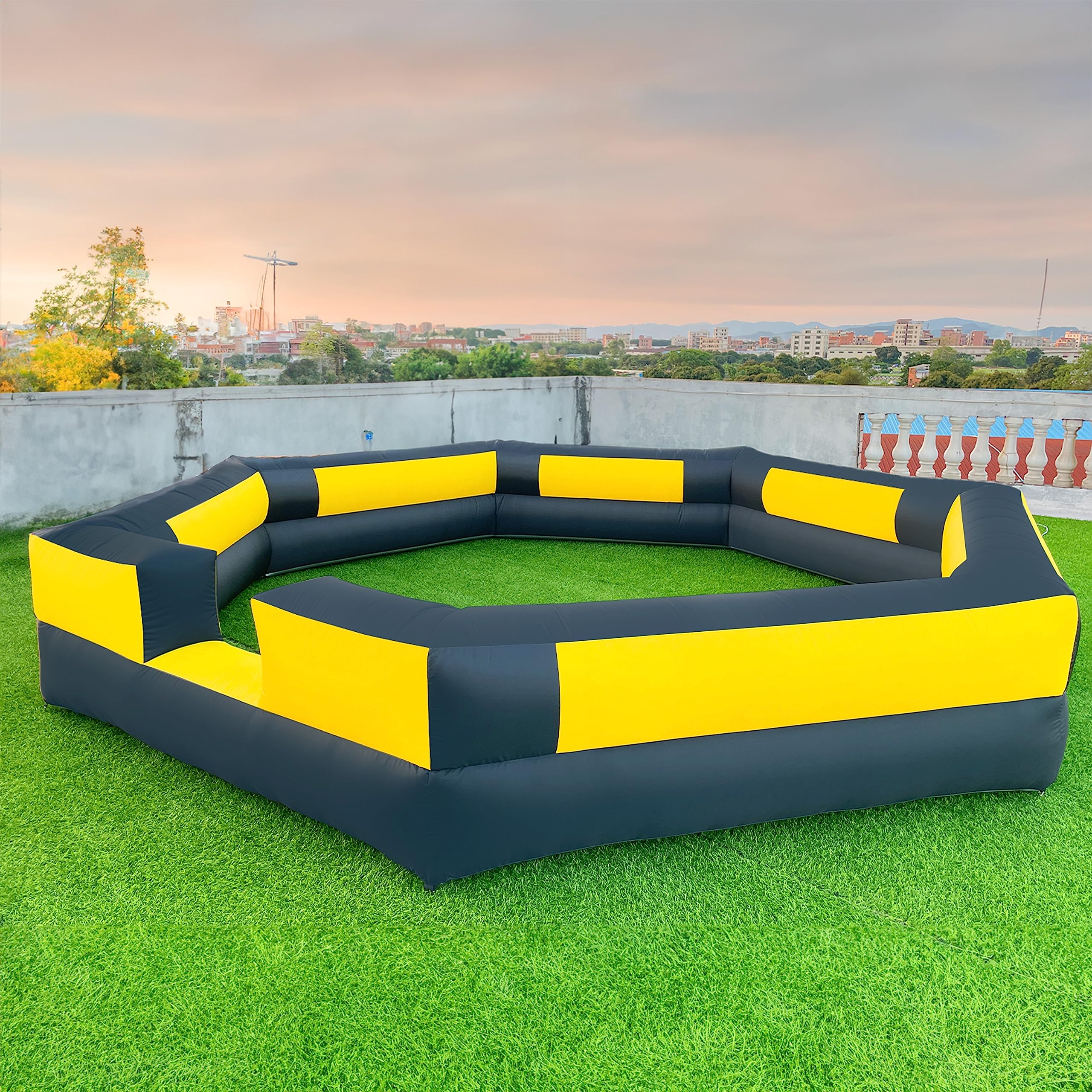 WARSUN 15FT Gaga Ball Pit Inflatable – Portable Indoor/Outdoor Gagaball Court