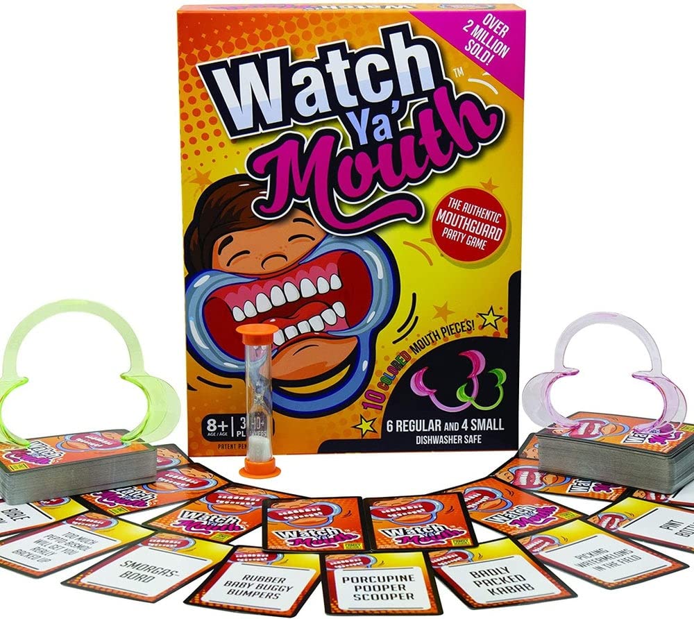 Watch Ya' Mouth Family Edition – Authentic, Hilarious Green Mouthguard Party Game