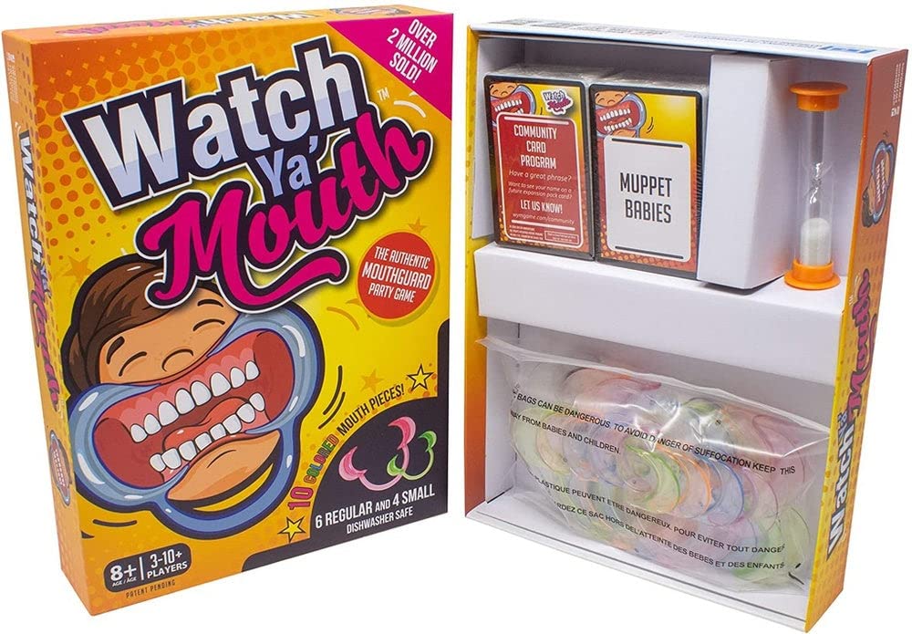 Watch Ya' Mouth Family Edition – Authentic, Hilarious Green Mouthguard Party Game
