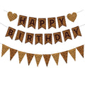 WAWEOOP Cheetah Print Birthday Decorations | Leopard Banner & Pennant Set