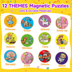 WAWIBEE 24-Pack Magnetic Puzzle Books — Kid Party Favors, Travel Toys & Classroom Prizes
