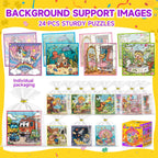 WAWIBEE 24-Pack Magnetic Puzzle Books — Kid Party Favors, Travel Toys & Classroom Prizes
