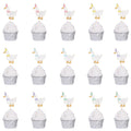 WAWUO 15Pcs One Silly Goose Cupcake Toppers – Cute Animal Theme Party Props