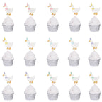 WAWUO 15Pcs One Silly Goose Cupcake Toppers – Cute Animal Theme Party Props