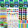 We1stdsee 158Pcs Video Game Party Favors Kit for 12 Guests | Gamer Goodie Bags & Decorations
