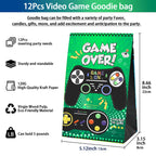 We1stdsee 158Pcs Video Game Party Favors Kit for 12 Guests | Gamer Goodie Bags & Decorations