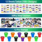 We1stdsee 158Pcs Video Game Party Favors Kit for 12 Guests | Gamer Goodie Bags & Decorations