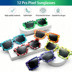 We1stdsee 158Pcs Video Game Party Favors Kit for 12 Guests | Gamer Goodie Bags & Decorations