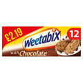 Weetabix 12 Biscuits with Chocolate  Case of 10 (Total 120 Biscuits)