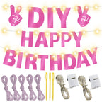 WELITTCON 175Pcs DIY Glitter Banner Kit for Birthday & Party Decor