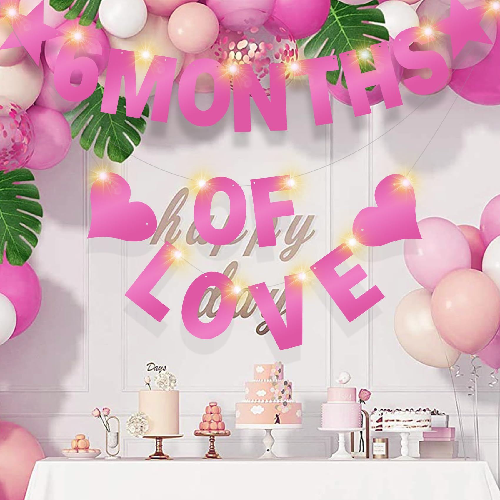 WELITTCON 175Pcs DIY Glitter Banner Kit for Birthday & Party Decor