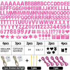 WELITTCON 175Pcs DIY Glitter Banner Kit for Birthday & Party Decor