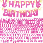 WELITTCON 175Pcs DIY Glitter Banner Kit for Birthday & Party Decor
