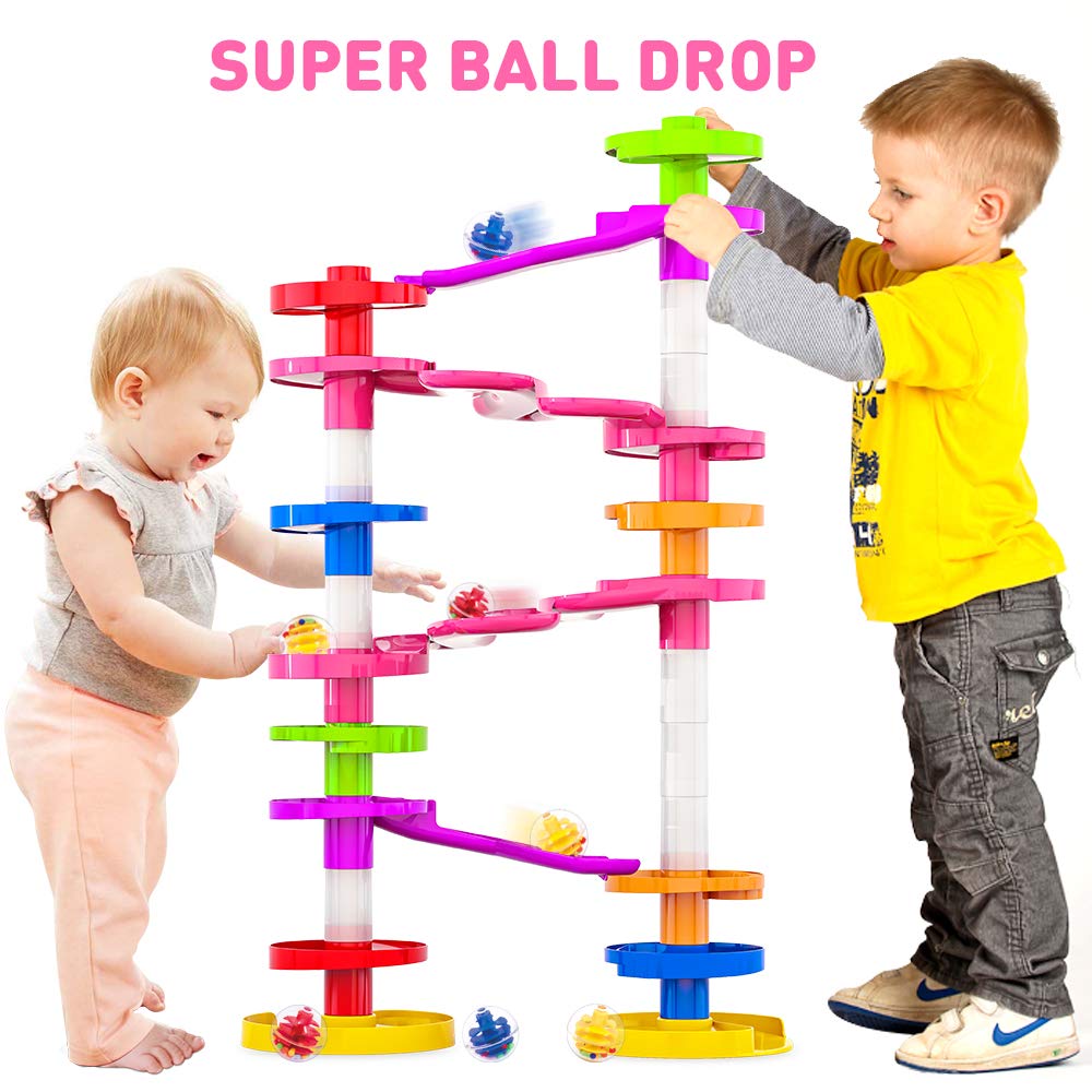 WEofferwhatYOUwant Super Ball Drop – 28-Piece Giant Marble Run for Toddlers