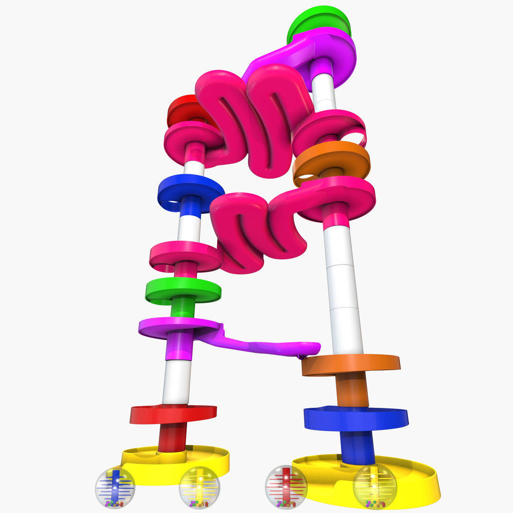 WEofferwhatYOUwant Super Ball Drop – 28-Piece Giant Marble Run for Toddlers