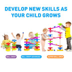 WEofferwhatYOUwant Super Ball Drop – 28-Piece Giant Marble Run for Toddlers