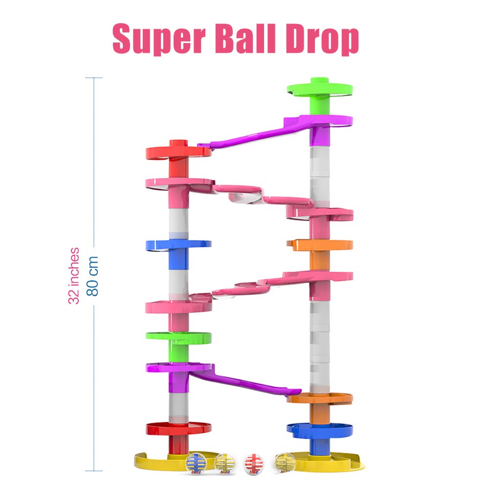 WEofferwhatYOUwant Super Ball Drop – 28-Piece Giant Marble Run for Toddlers