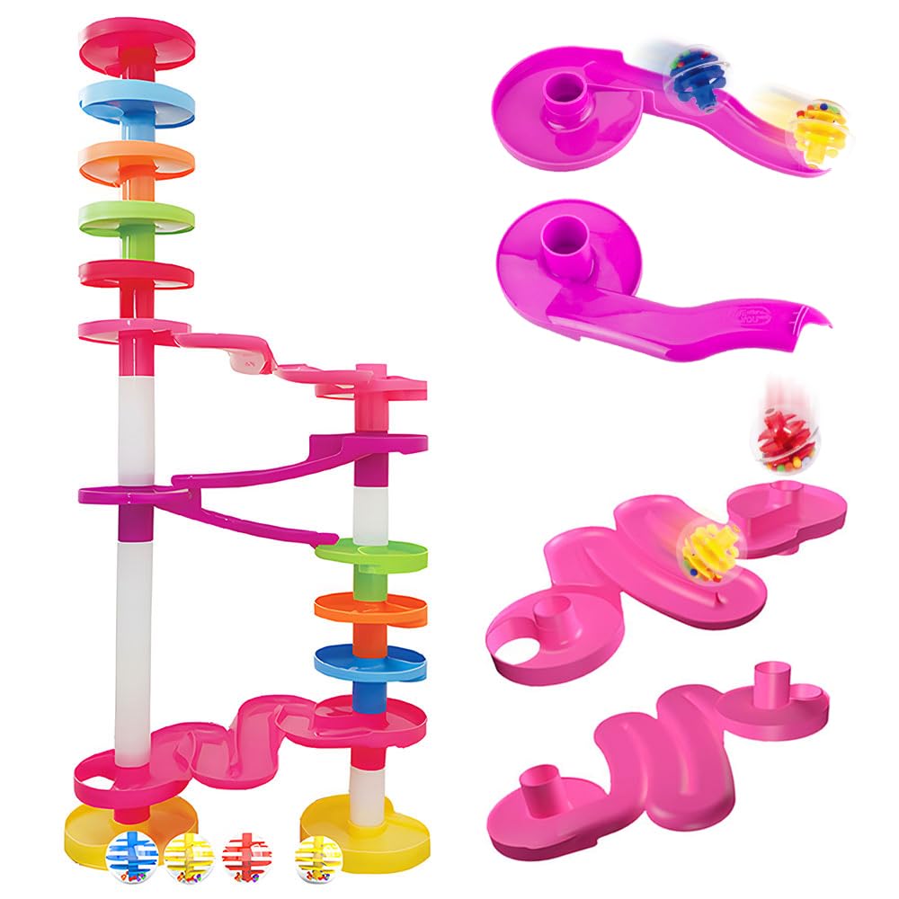 WEofferwhatYOUwant Super Ball Drop – 28-Piece Giant Marble Run for Toddlers