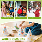 WEOXPR 20 White Paper Party Hats – DIY Decor for Birthday & Halloween