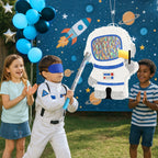 WERNNSAI Astronaut Pinata - Space Party Decor with Blindfold & Bat