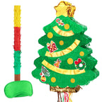 WERNNSAI Christmas Tree Pinata – 16.5in x 12.4in Green Decor for Parties, Easy Fill & Durable