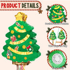 WERNNSAI Christmas Tree Pinata – 16.5in x 12.4in Green Decor for Parties, Easy Fill & Durable