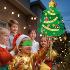 WERNNSAI Christmas Tree Pinata – 16.5in x 12.4in Green Decor for Parties, Easy Fill & Durable