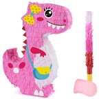 WERNNSAI Dinosaur Pinata – Pink Dino Party Game & Decoration for Girls Birthday
