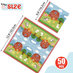 WERNNSAI Farm Birthday Decorations – 50 Pack 3-Ply Farm Animal Napkins, 13x13 Inches