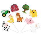 WERNNSAI 36 PCS Farm Cupcake Toppers – Farm Animal Party Decor for Kids