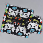 WERNNSAI Game Birthday Decorations – 48 PCS Plates & Napkins for Gamer Party