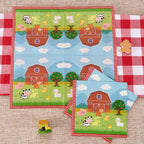 WERNNSAI Farm Birthday Decorations – 50 Pack 3-Ply Farm Animal Napkins, 13x13 Inches