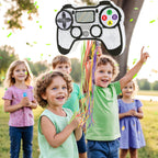 WERNNSAI Video Game Piñata Bundle – Controller Piñata with Blindfold & Bat