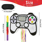 WERNNSAI Video Game Piñata Bundle – Controller Piñata with Blindfold & Bat