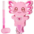 WERNNSAI Pink Axolotl Piñata – Cute Underwater Party Game & Baby Shower Decor