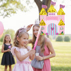 WERNNSAI Princess Castle Piñata – Pink Princess Birthday Party Decorations (16.4 x 12.4 in)