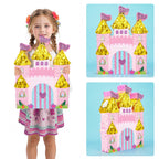 WERNNSAI Princess Castle Piñata – Pink Princess Birthday Party Decorations (16.4 x 12.4 in)