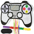 WERNNSAI Video Game Piñata Bundle – Controller Piñata with Blindfold & Bat