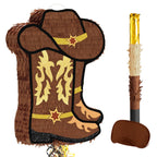 WERNNSAI Western Cowgirl Boot Piñata – Cowboy Hat Pinata for Rodeo Parties