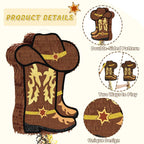 WERNNSAI Western Cowgirl Boot Piñata – Cowboy Hat Pinata for Rodeo Parties