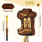 WERNNSAI Western Cowgirl Boot Piñata – Cowboy Hat Pinata for Rodeo Parties