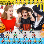 Wesiti 50 Pcs Mini Pirate Figurines – Party Favors, Cake Toppers & Decor