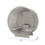 Fonteyn Barrel Sauna Rustic Red Cedar