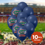 Westrick Florida Gators Balloons - 10 Pack, 11-inch Helium-Quality Latex, Front & Back Logos