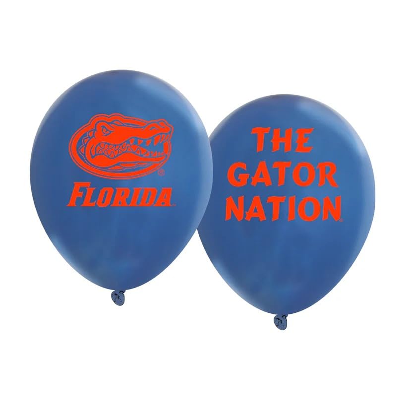 Westrick Florida Gators Balloons - 10 Pack, 11-inch Helium-Quality Latex, Front & Back Logos