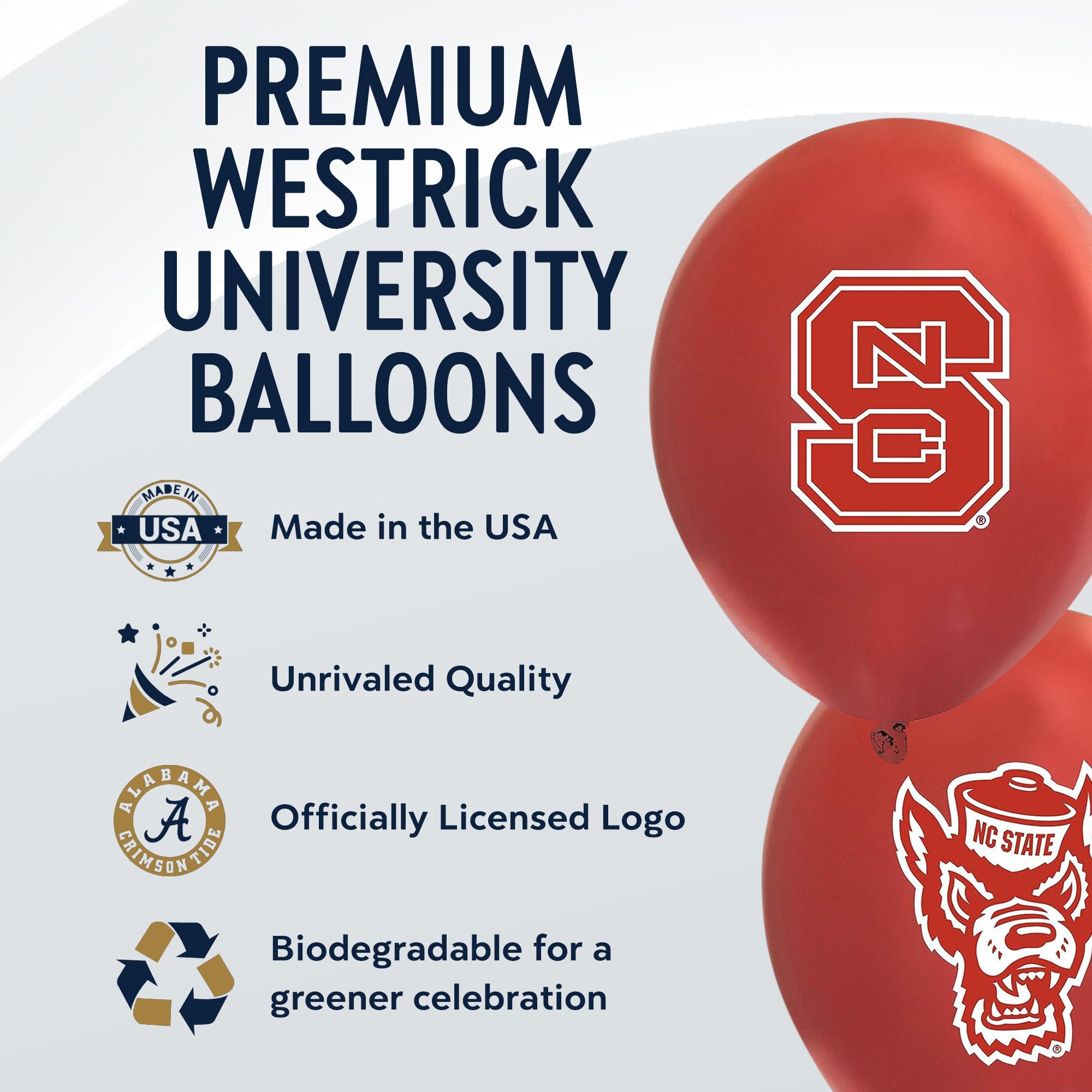 South Carolina Gamecocks Balloons - 10 Pack 11-Inch Helium-Quality Latex by Westrick