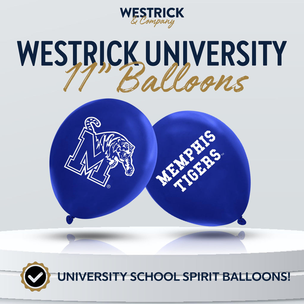 Westrick West Virginia Mountaineers Balloons – 11inch Latex, 10 Pack, Official Licensed