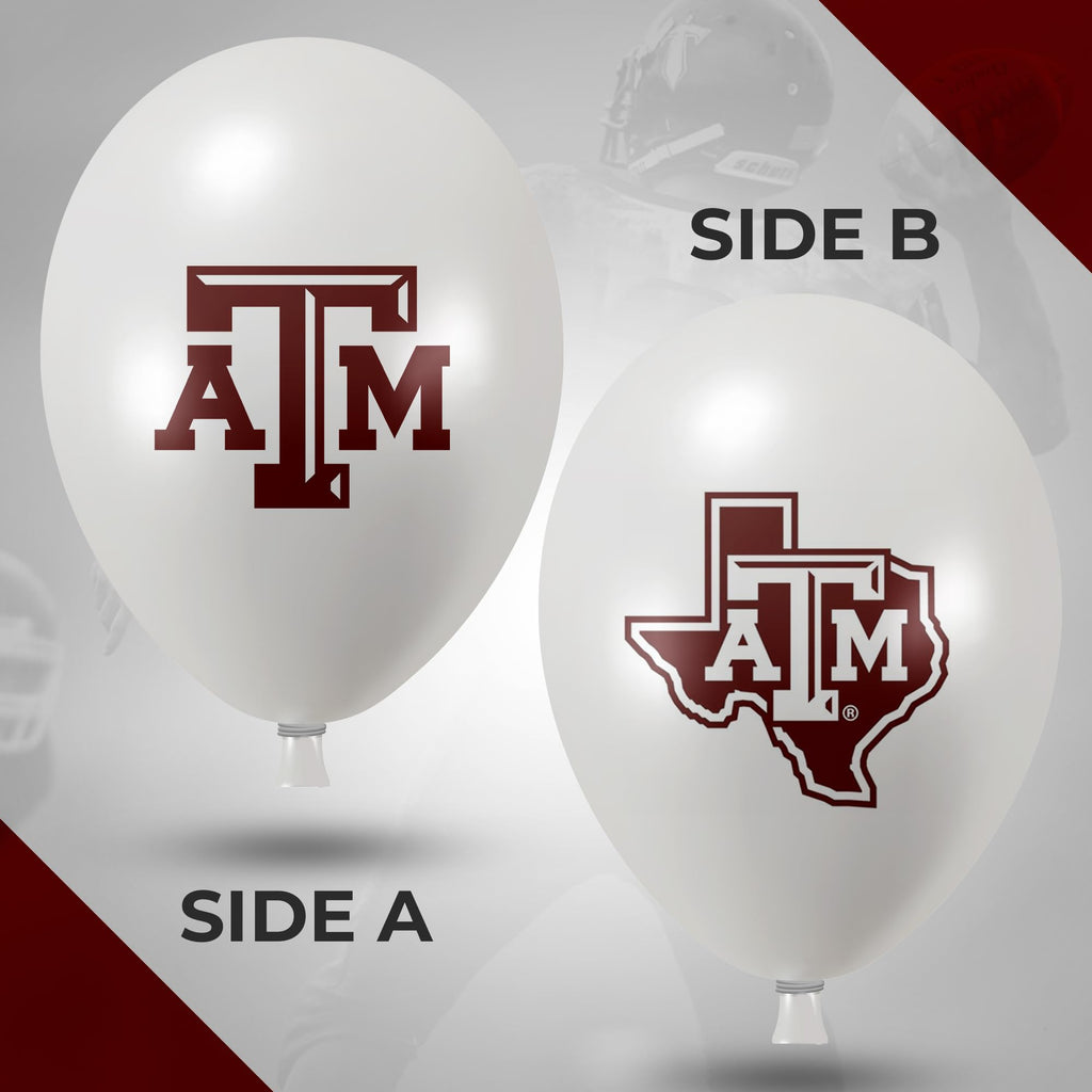 Westrick Texas A&M Aggies 11-inch Balloons - 10 Pack, Official Licensed