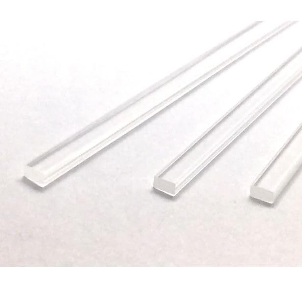 Weststone 25pcs Flat Clear Cake Topper Sticks – 6in, 4mm Thick, Transparent Acrylic