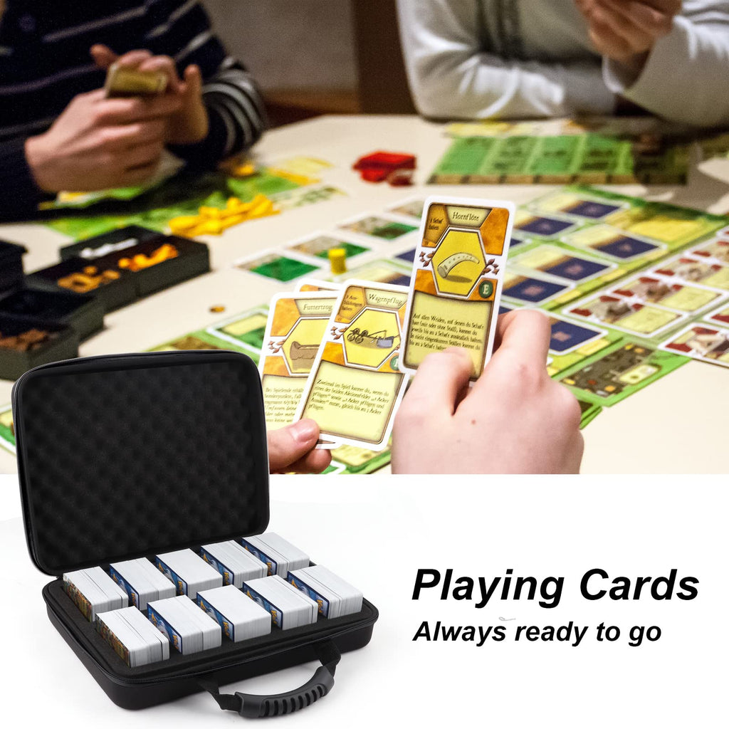 Wevbsiy 1200-2200 Card Case — Durable Travel Storage for Cards Against Humanity, Pokemon, MTG & Sports Cards